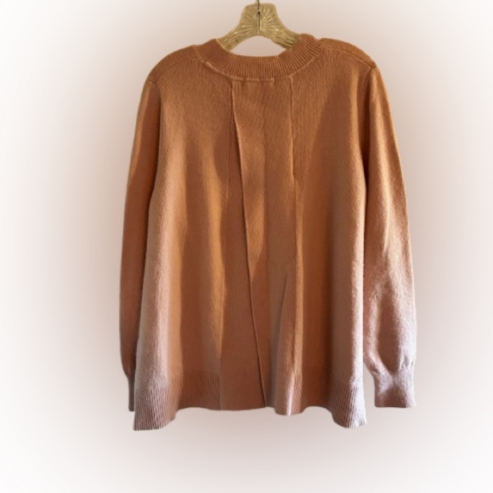 Boden Split Back Pink Sweater XL Balletcore Quiet Luxury - Picture 6 of 7